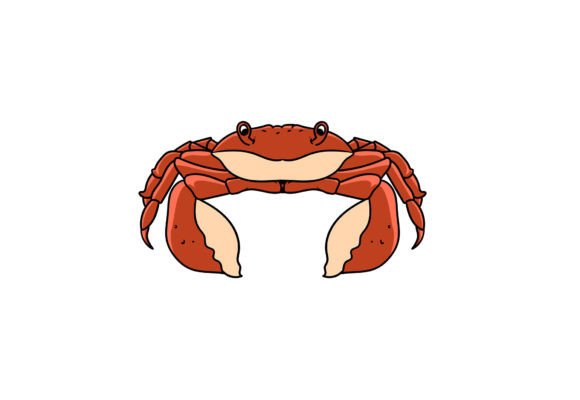 Crab Illustration Art: A Versatile Graphic Design Element for Creative Projects