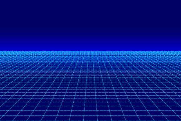 Futuristic Grid 80s Vector Background: A Modern Take on Retro Design