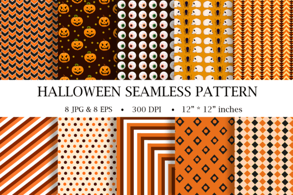 Halloween Digital Papers, Big Bundles
