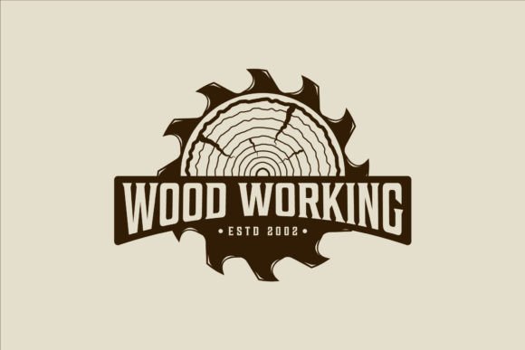 Sawmill and Wooden Logo Vector Vintage: A Timeless Graphic Design Asset for Woodworking Professionals