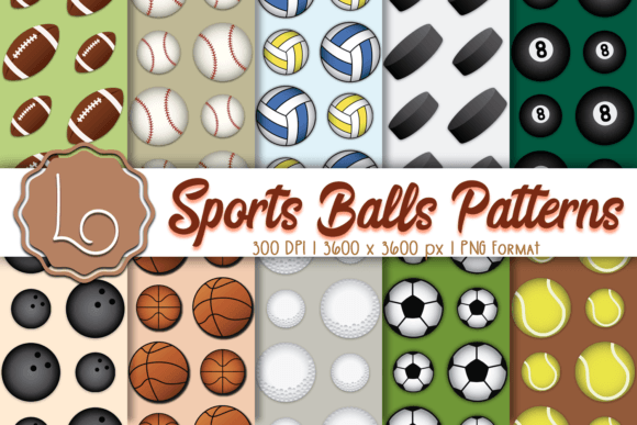 Sports Balls Patterns: A Versatile Design Resource for Creative Projects
