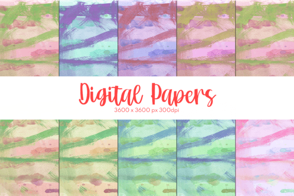 Texture Watercolor Digital Papers Set 1: Strategic Design for Diverse Creative and Business Needs