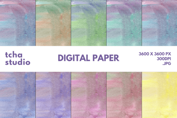 Watercolor Background Digital Papers 23: A Strategic Tool for Creative and Business Applications