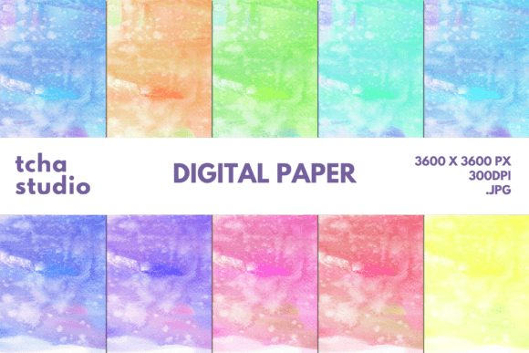 Watercolor Background Digital Papers 32: A Versatile Tool for Creative and Business Applications