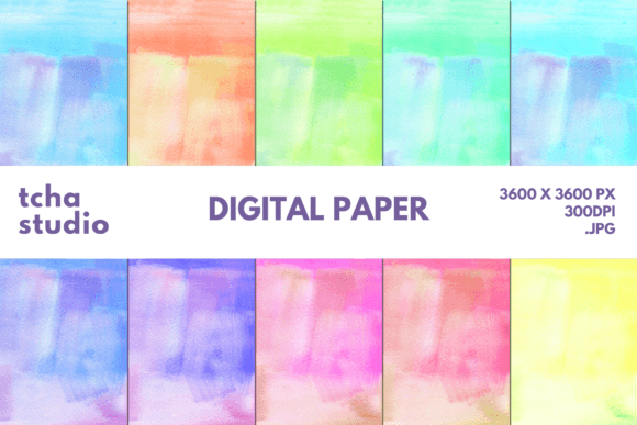 Watercolor Background Digital Papers 34: A Strategic Tool for Creative and Business Applications