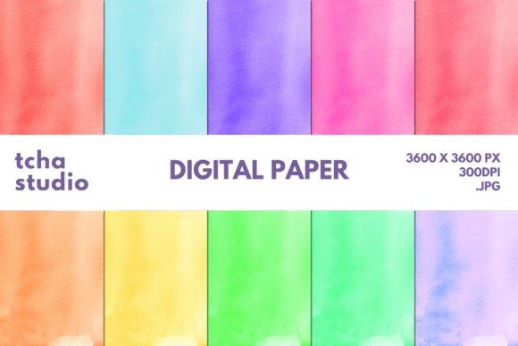 Watercolor Background Digital Papers 39: A Versatile Asset for Creative and Business Projects